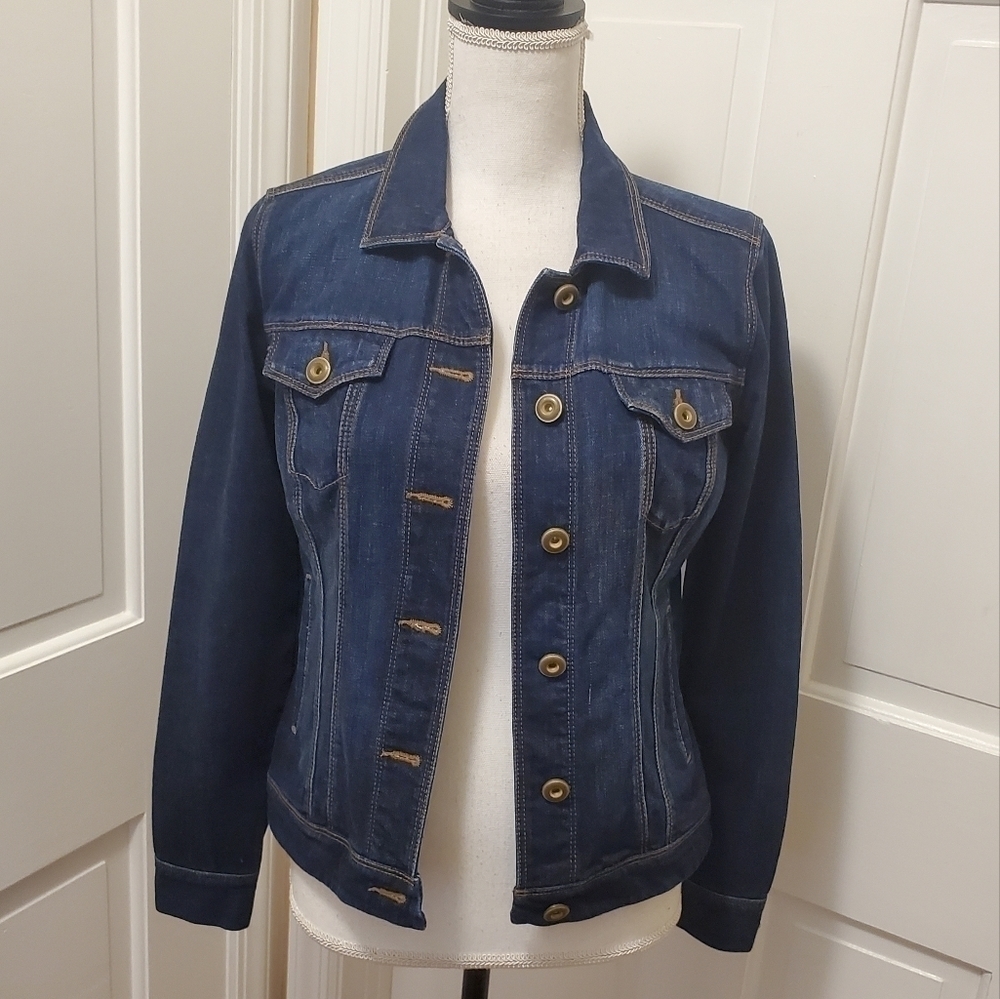CAbi Blue Denim Jean Jacket Size XS - Picture 2 of 13